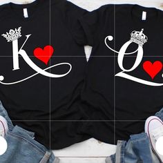 A Couple King And Queen T-Shirt For Both Men And Women King And Queen Shirts, Women King, Queen Tshirt, Wedding 2025, Queen Shirts, Engagement Outfits, King And Queen, Themed Wedding, T Shirt For Men