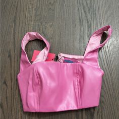 Brand New. Perfect Condition And Super Cute! Pink Tops, Super Cute, Brand New, Womens Tops, Pink, Women Shopping, Leather, Color