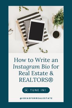 an instagramr with the title how to write an instagramm blog for real estate and realtors