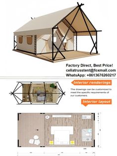 the floor plan for a small house with an attached porch and living area, including a loft