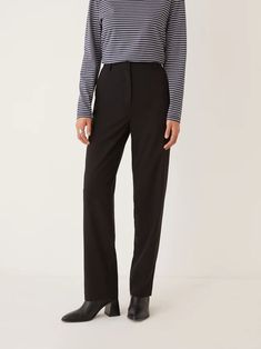 The Jane Straight Leg Pant in Black – Frank And Oak USA