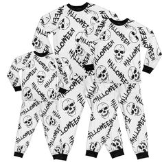 Halloween family pajamas. Give your family an unforgettable experience with this family pajama set for the whole family. Important advantages of pajamas are: Unique print, tight fit, lightweight fabric, colorful print. White Sleep Sets For Fall, Halloween Long Sleeve Sleepwear For Sleepover, Black Long Sleeve Sets For Halloween, White Long Sleeve Costume Party Set, White Long Sleeve Sets For Costume Party, Black Long Sleeve Sets With All Over Print, White Halloween Costume Party Sets, White Long Sleeve Sets For Halloween, White Long Sleeve Sleepwear With Letter Print