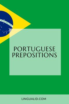 the cover of portuguese prepositions