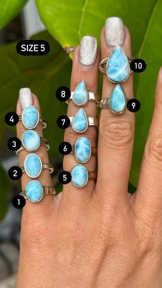 Larimar Ring, Larimar Rings, Spring Hill, December Birthstone, May 5, Ring Sterling Silver, Sterling Ring, Silver 925, Birthstone