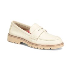 Classic LAKOTA loafer elevated by an easy lugged sole is perfect for all-day wear. Leather upper, Slip on for easy entry,1\ lugged heel / sole, Rounded Moc toe, ALIGN™ molded removable footbed, Lightweight EVA outsole with stitched TPR welt outsole, Penny Loafer strap detail | Women's Comfortiva Lakota Loafers in Cream Size 7 Casual Loafers With Lug Sole And Round Toe, Casual Platform Loafers With Lug Sole, Casual Platform Loafers With Stitched Sole For Work, Casual Platform Loafers With Moc Toe And Rubber Sole, Casual Platform Loafers With Lug Sole For Business Casual, Spring Slip-on Moccasins With Lug Sole, Casual Moccasins With Lug Sole And Round Toe, Casual Spring Moccasins With Lug Sole, Casual Platform Loafers With Lug Sole And Almond Toe