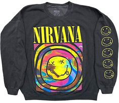 Top Seller for Urban Outfitters Women's X Nirvana Smile Overdyed Oversize Crew Neck Sweatshirt, Women's clothing Nirvana Crewneck, Nirvana Sweatshirt, Nirvana Smile Overdyed Sweatshirt, Nirvana Long Sleeve Shirt, Vintage Nirvana Shirt, Urban Outfitters Women, Cotton Fleece, Nirvana, Womens Activewear