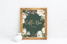 Winter Coffee Bar Printable Sign Christmas Coffee Bar Sign Etsy UK