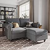 a living room scene with focus on the sectional