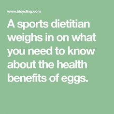 A sports dietitian weighs in on what you need to know about the health benefits of eggs. Egg Nutrition Facts, Sports Dietitian, Types Of Magnesium, Healthy Eggs, Vegetarian Cookbook, Sensitive Teeth