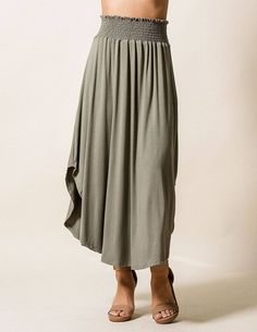 Tulip Skirt - Luxuriously Soft Bamboo & Antibacterial // Sivana Spirit Tulip Skirt, Breathable Fabric, Tulips, Midi Skirt, Elastic, Skirt, Fabric, Dresses, Quick Saves