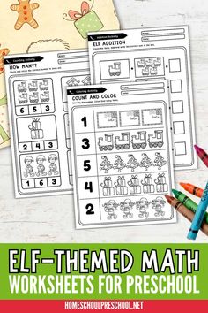 Bring festive fun to your preschool math lessons with free elf math worksheets! These engaging printables help children practice counting, addition, and number recognition using cheerful holiday designs. Perfect for teachers and parents, these worksheets are great for classrooms, homeschooling, or extra holiday practice at home. Pair them with elf-themed crafts or books for an even more enjoyable learning experience. Click to download your free set now! Math Worksheets For Preschoolers, Elf Math, Preschool Math Lessons, Preschool Math Games, Worksheets For Preschoolers, Addition Activities