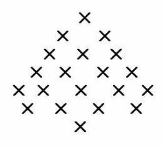 a black and white image of several crosses in the shape of a snowflake