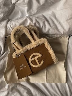 Ugg Bag, Diy Crochet Bag, Brown Handbag