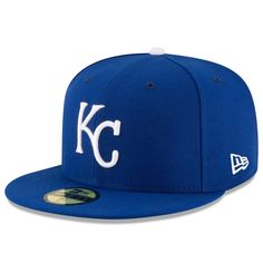 Let everyone know which baseball squad is your favorite with this Kansas City Royals Authentic Collection On-Field 59FIFTY fitted hat from New Era! Kc Royals, New Era Cap, Kansas City Royals, Fitted Caps, New Era 59fifty, Fitted Hat, Pump Sandals, Fitted Hats, Team Colors