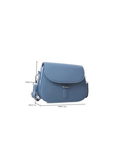 Bag For Love -Minimalist Flap Saddle Bag - Women Crossbody Product Description Color Dusty Blue Strap Type Adjustable Pattern Type Plain Style Fashionable Bag Size Small Quantity 1 piece Type Square Bag Coating 100% Polyurethane Composition 100% Polyester Material PU Leather Size Chart INCH CM Size Bag Width Bag Height Bag Length Strap Length one-size 2.8 5.5 7.5 43.3 Size Bag Width Bag Height Bag Length Strap Length one-size 7 14 19 110 Similar Products h2 { text-align: center; } .red-box { wid Blue Crossbody Saddle Bag For Daily Use, Blue Rectangular Saddle Bag With Detachable Strap, Blue Saddle Bag With Detachable Strap, Blue Crossbody Saddle Bag With Removable Pouch, Blue Saddle Shoulder Bag, Blue Saddle Shoulder Bag With Detachable Strap, Blue Crossbody Saddle Bag With Adjustable Strap, Blue Saddle Bag With Removable Pouch, Blue Saddle Bag Satchel With Removable Pouch