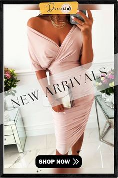 Summer Elegant Short Sleeve Chic V-neck Mid Length Dress Lady Sexy Solid Tight Party Dress Fashion Temperament Slim Office Dress Stretch V-neck Bandage Dress For Date Night, Ruched Sheath Bodycon Dress For Party, Ruched V-neck Bodycon Dress For Going Out, Elegant V-neck Bodycon Dress For Going Out, V-neck Ruched Bodycon Dress For Party Season, Stretch V-neck Bodycon Dress For Going Out, Elegant V-neck Bandage Dress For Summer, Fitted V-neck Bandage Dress For Summer, Stretch V-neck Bodycon Dress For Club