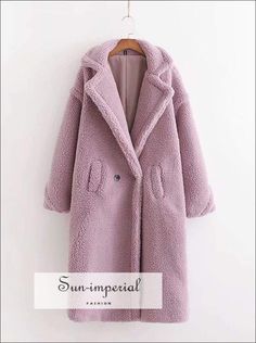 Sun-imperial - women green winter faux fur warm maxi overcoat vintage long sleeve thick teddy coat – SUN-IMPERIAL Oversized Warm Outerwear For Spring, Overcoats Women, Blue Bridesmaid Gowns, Vintage Decoration, Gray Winter, Decoration Vintage, Winter Outerwear, Button Style, Vintage Long Sleeve