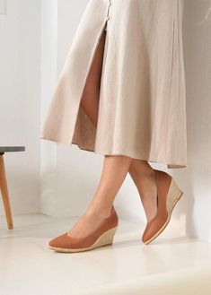 Wedge Shoes For Women, Cushioned Espadrille Slip-ons, Spring Wedge Heel Sandals With Rubber Sole, Casual Spring Wedge Heel Slip-ons, Espadrille Flat Heel Slip-ons, Casual Slip-ons With Wedge Heel For Spring, Spring Wedge Heels With Rubber Sole, Casual Slip-on Wedge Heels, Comfortable Wedge Heel Espadrilles For Spring