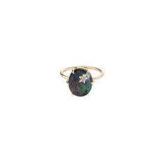 (1) Mini Galaxy Australian Opal Ring – Andrea Fohrman Australian Opal Ring, Galaxy Ring, Diamond Star, Opal Ring, Australian Opal, Ring Size Guide, Black Opal, Opal Jewelry, Opal Rings