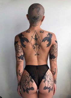 Symmetrical Tattoo, Torso Tattoos, Boho Tattoos, Tattoed Women, Back Tattoo Women, Real Tattoo, Love Tattoos, Body Tattoos