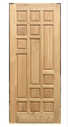 a close up of a wooden door on a white background