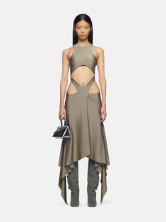 THE ATTICO "Magnolia" military long dress Futuristic Outfits Women, Futuristic Outfits, Futurism Fashion, Long Dress For Women, The Attico, Futurism, Future Fashion, Fashion Today, Clothes Collection