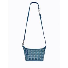 Presented in two tone blue PL monogram, made from 100% rPET* jacquard woven fabric. Lined in black, 100% rPET solid twill woven fabric with silver toned hardware. Includes an interior card holder, slip pocket and ‘PL Grande’ zipper closure. This style is sold with an additional, detachable strap which can be attached to the bag with a lobster clip. The second strap provides new ways to wear - from top shoulder to cross body. * rPET fabric is made from 100% recycled post-consumer plastics otherwi Modern Monogram Print Shoulder Bag For Everyday Use, Modern Shoulder Bag With Monogram Print For Everyday Use, Everyday Rectangular Shoulder Bag With Logo-jacquard Lining, Everyday Monogram Canvas Bag With Silver-tone Hardware, Bingo Bag, Poppy Lissiman, Jacquard Weave, Blue Bags, Bingo