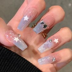 44607539052761 Glitter Tip Nails, Nagel Tips, Nail Type, New Nail Art, Stick On Nails, Luxury Nails, False Nail, Nail Supply, Artificial Nails