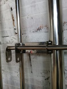 an image of metal bars on the wall