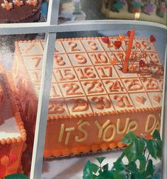 there is a cake that looks like it's your day on the page in this book