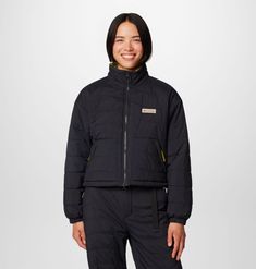 From cold strolls to chilly trails, this insulated cropped jacket features rain-and-stain repellency, convenient pockets, and an adjustable hem for the perfect fit, and a design inspired by Oregon’s Wallowa Mountains. Columbia, Parka, Coats Jackets, Perfect Fit, Black