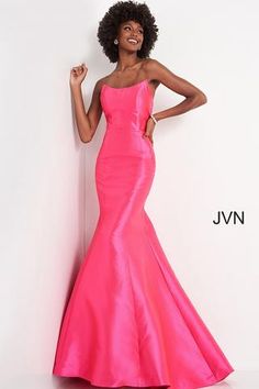 Jovani JVN02365 Size 6 Long Mikado Fitted Mermaid Pageant Prom Dress P – Glass Slipper Formals Pink Pictures, Fishtail Gown, Jovani Gown, Mermaid Prom Dress, Trumpet Gown, Trumpet Skirt, Jovani Dresses, Color Fuchsia, Pageant Dress