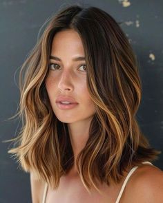 Rambut Brunette, Brunette Hair With Highlights, Balayage Brunette, Summer Hair Color, Good Hair Day, Hair Color Trends, Brunette Hair, Brunette Hair Color, Balayage Hair