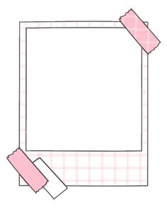 a pink and white checkered background with a rectangle shaped object in the middle