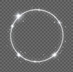 a circle with sparkles on a transparent background