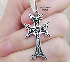 Armenian jewelry Cross Silver 925 Eternity sign Symbol Armenian khachkar Gift Men women Apostolic church Christian Catholic cross with chainThis cross is handmade.Sterling silver 925.Length approx. 4 cm= 1.8 inchWeight: 5.5 gramsChain: Sterling silver 925The chain pattern is not always the same.Shipping time:Europe 3 weeks.USA and other countries 3 weeksI don`t accept returns and  exchanges.Request a cancellation within: 1 hour of purchase.FREE shipping Worldwide! Symbolic Hallmarked Cross Jewelry, Symbolic Cross Necklace As Gift, Symbolic Cross Necklace Gift, Oxidized Finish Cross Necklace As Gift, Oxidized Finish Cross Necklace For Gifts, Oxidized Cross Necklace As Gift, Silver Stamped 925 Cross Necklace For Gift, Gift Cross Necklace With Oxidized Finish, Stamped 925 Cross Necklace For Gift