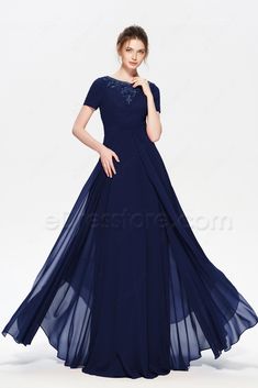 Navy Blue Modest Beaded Bridesmaid Dresses with Sleeves Long Prom Dresses With Sleeves, Burnt Orange Prom Dress, Beaded Bridesmaid Dresses, Vintage Lace Gowns, Orange Prom Dresses, Beaded Bridesmaid Dress, Modest Formal Dresses, Modest Apparel, Bridesmaid Ideas