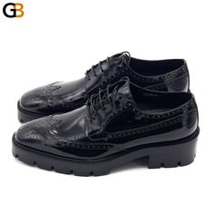 Sport a formal look this spring/autumn season with this exceptional platform heel derby. This black-colored derby shoe is made of high-quality leather. Its brilliant square toe shape offers a formal look. The cute lace-up closure and platform heel will make a style statement. This footwear inevitable for men. 

Specifications
Department Name: Adult
Lining Material: Genuine Leather
Model Number: new
Outsole Material: Rubber
Brand Name: GeraldBlack
Upper-Genuine Leather Type: Cow Leather
Closure T Derby Shoe, Look Formal, Platform Heel, Autumn Season, Pig Skin, Derby Shoes, Formal Looks, Style Statement, Shoes Black