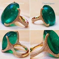 Gemstone Art, Capri Italy, Jewels Rings, Cabochon Ring, Ring Setting, Fabulous Jewelry, Emerald Jewelry