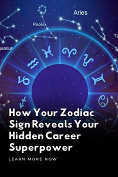 the zodiac sign reveals your hidden career super power learn more now by using astro symbols