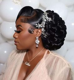 Modern Bridal Hairstyles, Natural Hair Wedding, Natural Wedding Hairstyles, Beautiful Bridal Hair, Bridal Hairdo