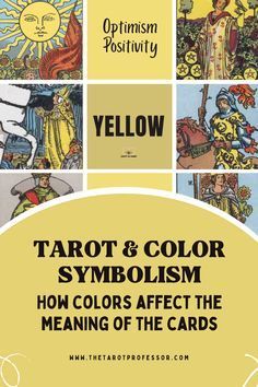 Understanding color symbolism in the tarot will enrich your tarot readings. Learn the color symbolism and meanings used in the Rider Waite tarot deck. Tarot Card Symbols And Meanings, Tarot Symbols Meaning, Colors In Tarot, Meaning Of Colors, Symbolism And Meanings, Rider Waite Tarot Decks, Color Symbolism, Reading Tarot