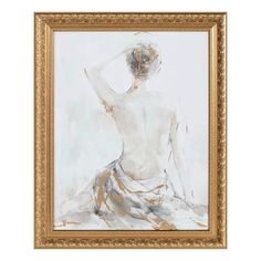 a painting of a nude woman in a gold frame