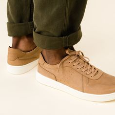 Time to kick up your sneaker game. The Beto sneaker is the perfect throwback court sneaker for any occasion that requires comfort—casual hangs, city adventures, or commuting days on-the-go. | Men's Beto Go-To Court Sneaker Shoes . Tan Size 10 Casual Brown High-top Sneakers, Sporty Brown High-top Canvas Sneakers, Casual Brown High-top Sneakers With Cushioned Footbed, Khaki Low-top Sneakers For Outdoor, Casual Brown High-top Sneakers With Perforated Toe Box, Reebok Royal, Oxford Sneakers, Mule Sneakers, Timberlands Women