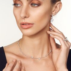 Elevate your style with our Fancy Cut Station Necklace, a stunning piece that combines various diamond shapes, including emerald, oval, pear, and heart, set on a diamond-cut cable chain. This necklace is designed to captivate and leave a lasting impression, making it the perfect accessory for those who appreciate the unique beauty of diverse diamond shapes. Infinity Pendant, Station Necklace, Unique Beauty, Fancy Color Diamonds, Gold Platinum, Custom Rings, Diamond Cut, Cable Chain, Lab Diamonds