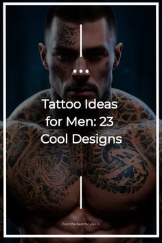 Tattoo Ideas for Men: 23 Cool Designs Cool Tattoo Ideas For Men Unique, Spiritual Tattoos For Men, Meaningful Tattoos For Men Unique, Meaningful Tattoos For Men, Charm Tattoo