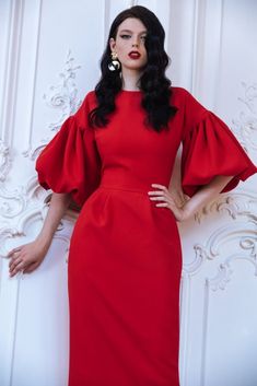 Dresses Silhouette, Asian Wedding Dress Pakistani, Red Office, Party Pattern, Dresses Bodycon, Dresses Style, Work Dresses, Stylish Party Dresses, African Print Dresses