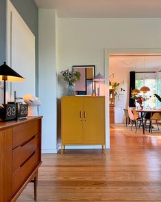 a living room filled with furniture and a wooden floor