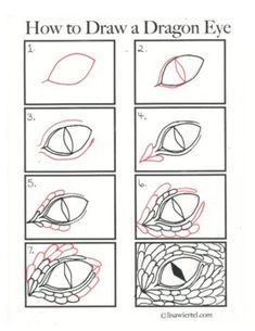 how to draw a dragon eye step by step instructions for beginners and advanced students