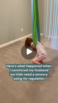 Jess | Pediatric Occupational Therapist on Instagram: "SWING into the weekend with tips to get the most for regulation…  Make sure you save for later!  💜Hi! I’m Jess, I’m a pediatric occupational therapist and mom of 2, guiding you in supporting your child’s development so they can THRIVE! Make sure you hit that follow button!  Thank you to @outree for our sensory swing! I’ll link it in my stories/links highlight or comment SWING and I’ll send it to your DMs!  Obviously this isn’t going to solve ALL your child’s regulation needs, but it sure does help!  ✨Swinging helps organize the senses by giving TONS of opportunity for vestibular and proprioceptive input, which is the power house for nervous system regulation and organization.  ✔️In general, fast linear movement, spinning, lying on bac Sensory Seeking Activities, Sensory Seeking Toddler, Sensory Seeking Activities Toddler, Sensory Swing Indoor, Sensory Seeker Room, Sensory Kids Room, How To Help A Sensory Seeker, Sensory Swing, Sensory Disorder